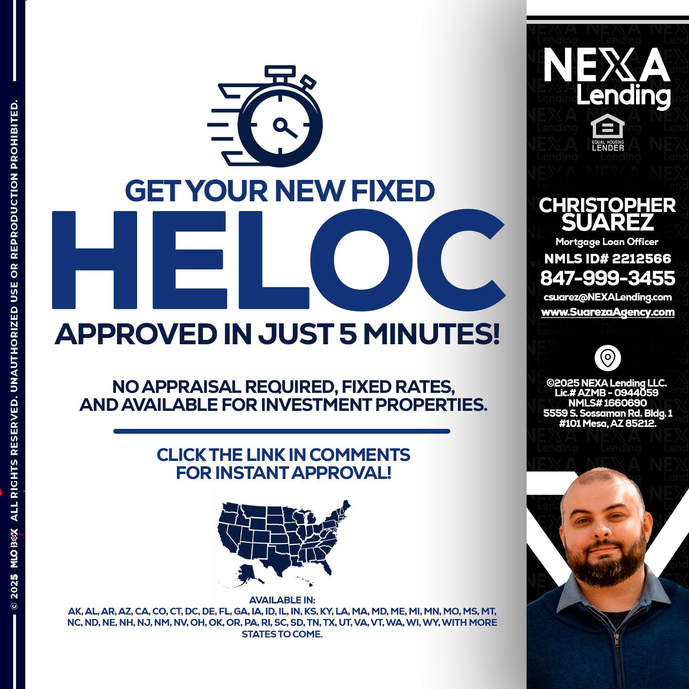 HELOC - Christopher Suarez -Mortgage Loan Officer Coach