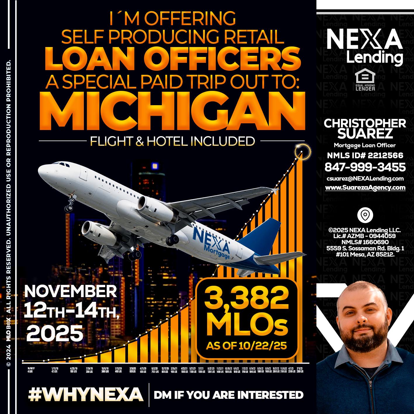 michigan trip - Christopher Suarez -Mortgage Loan Officer Coach