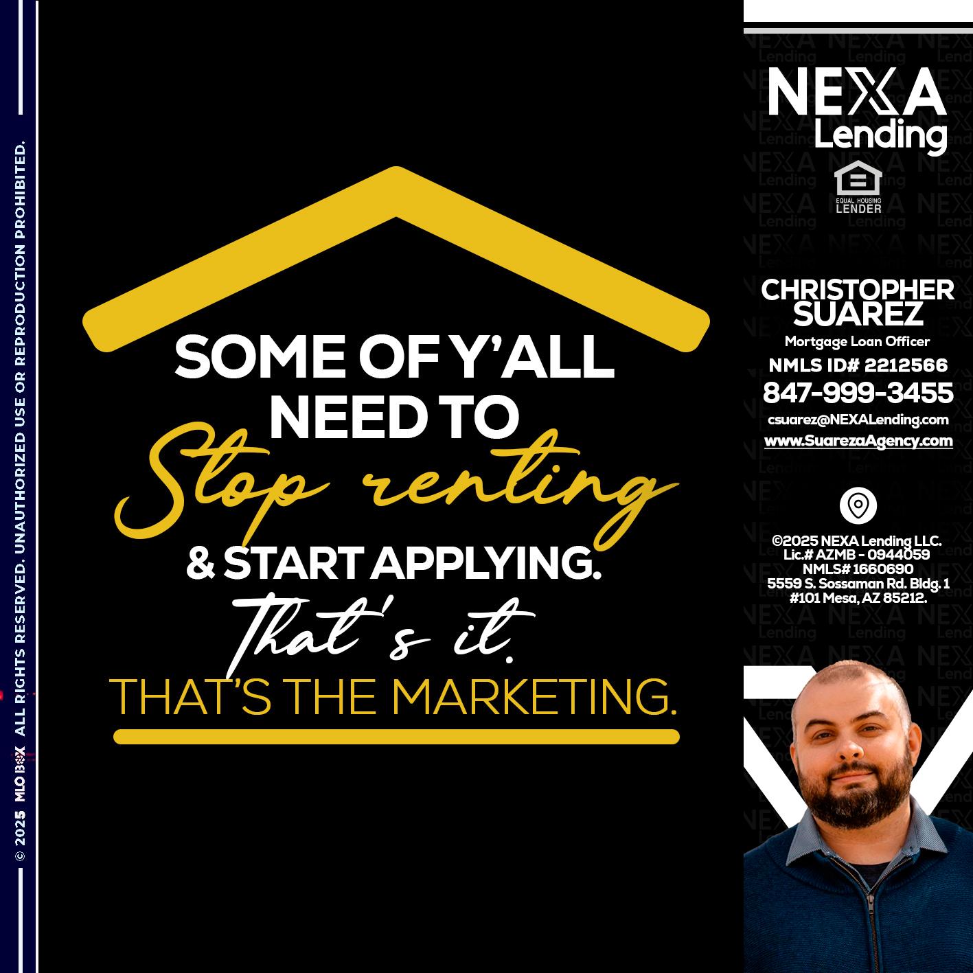 some of you - Christopher Suarez -Mortgage Loan Officer Coach