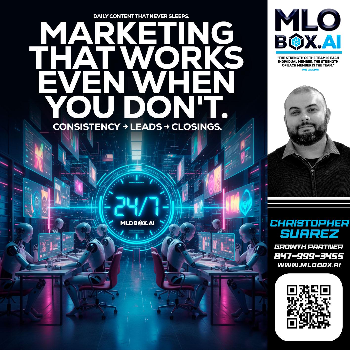 MARKETING THAT WORKS - Christopher Suarez -Mortgage Loan Officer Coach