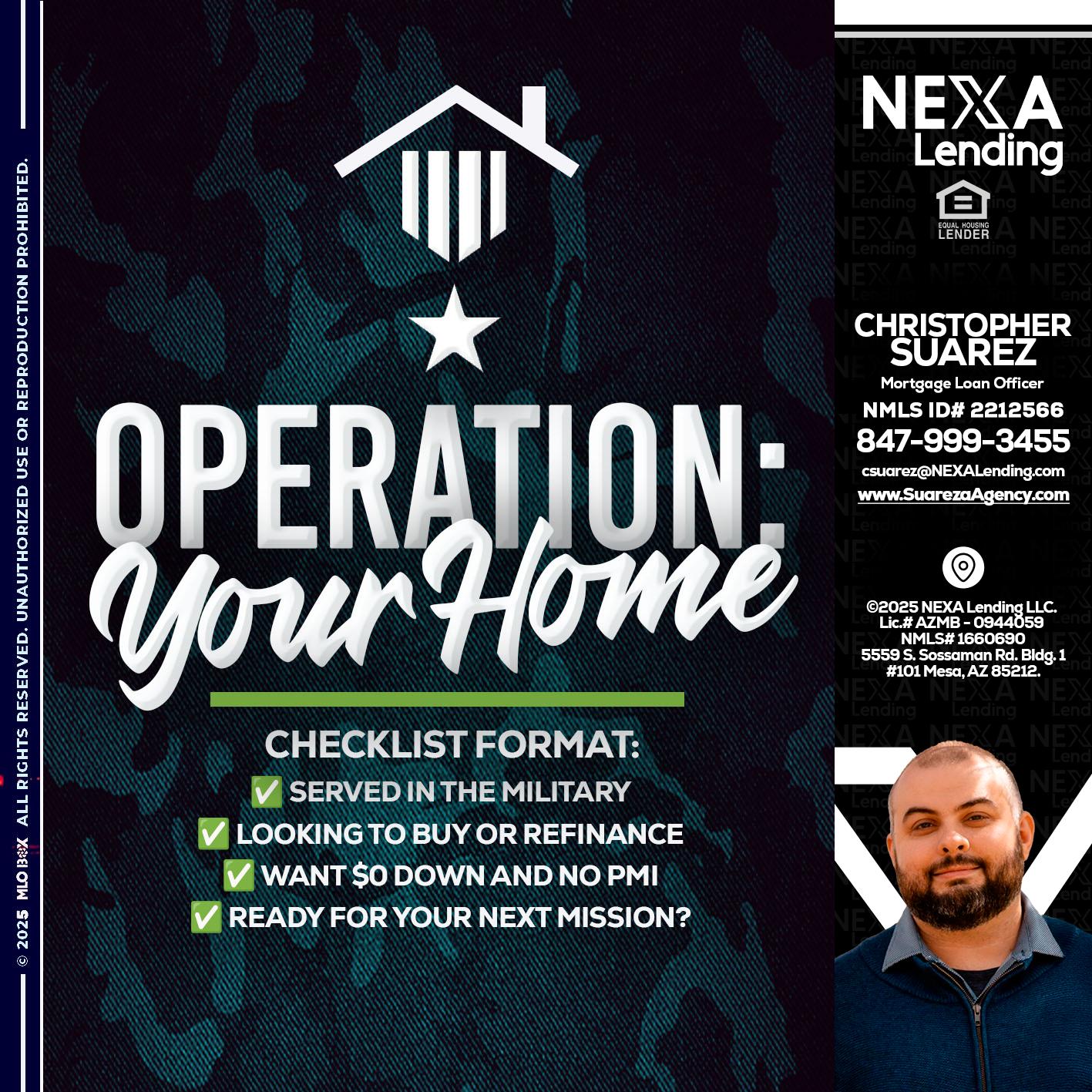 OPERATION YOUR HOME - Christopher Suarez -Mortgage Loan Officer Coach