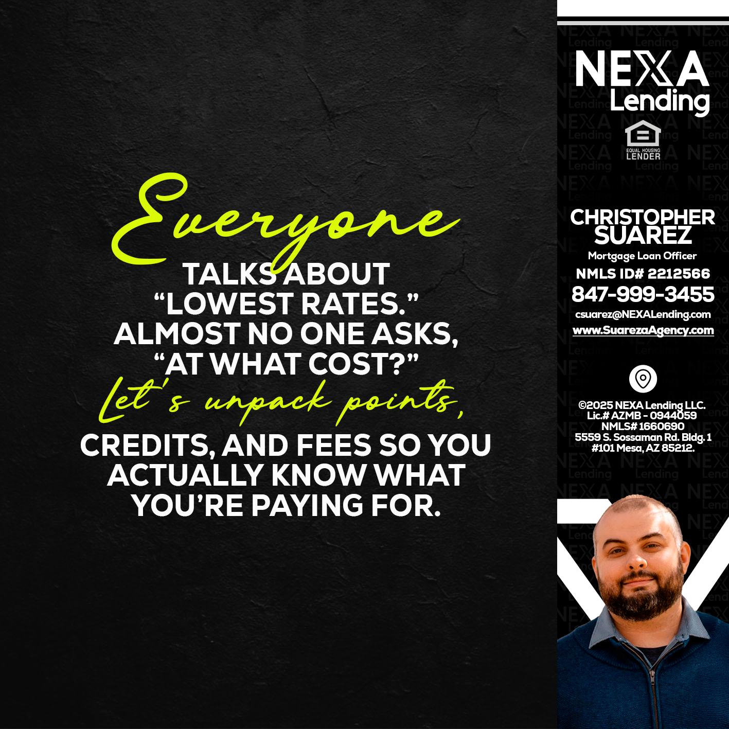 EVERYONE - Christopher Suarez -Mortgage Loan Officer Coach