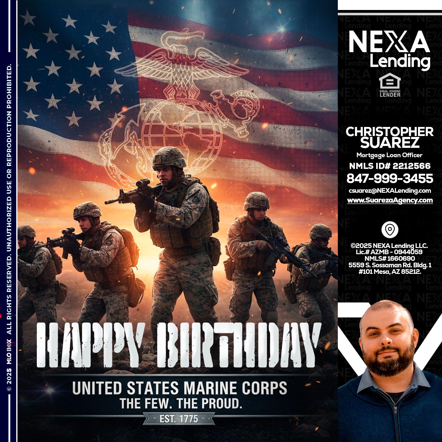 happy birthday - Christopher Suarez -Mortgage Loan Officer Coach