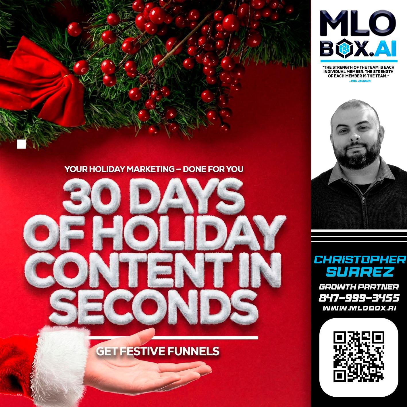 30 DAYS - Christopher Suarez -Mortgage Loan Officer Coach