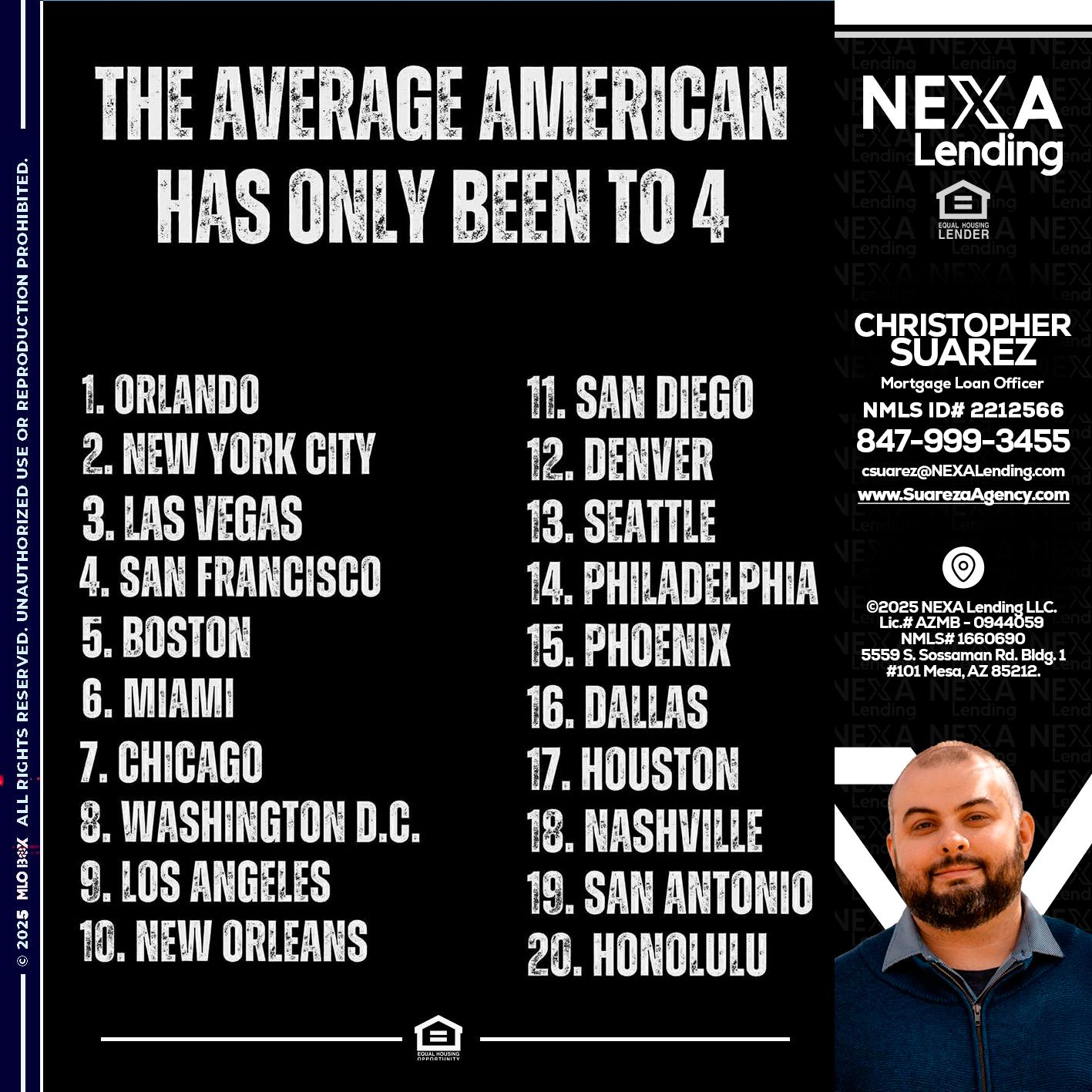 THE AVERAGE AMERICAN - Christopher Suarez -Mortgage Loan Officer Coach
