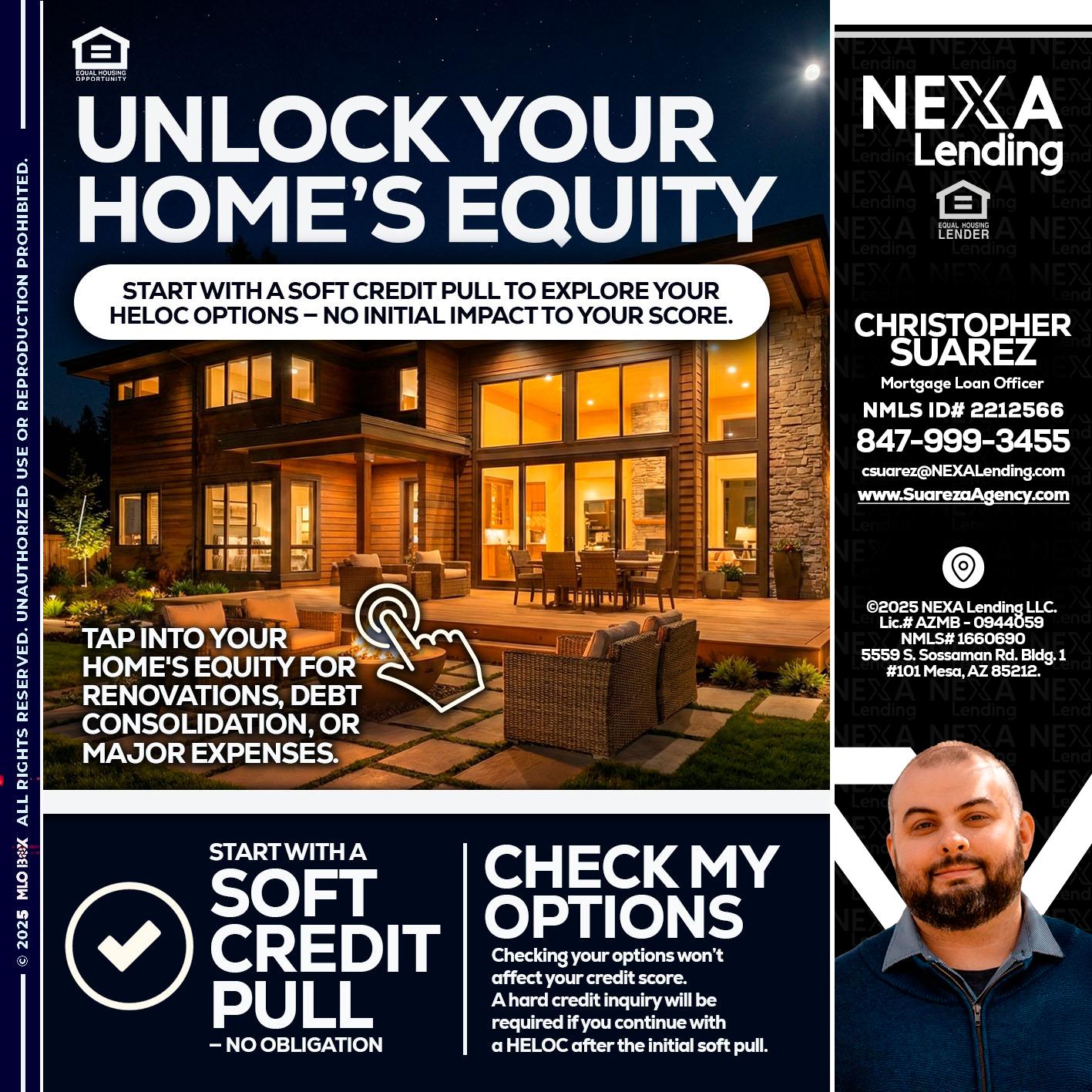 UNLOCK YOUR HOMES - Christopher Suarez -Mortgage Loan Officer Coach