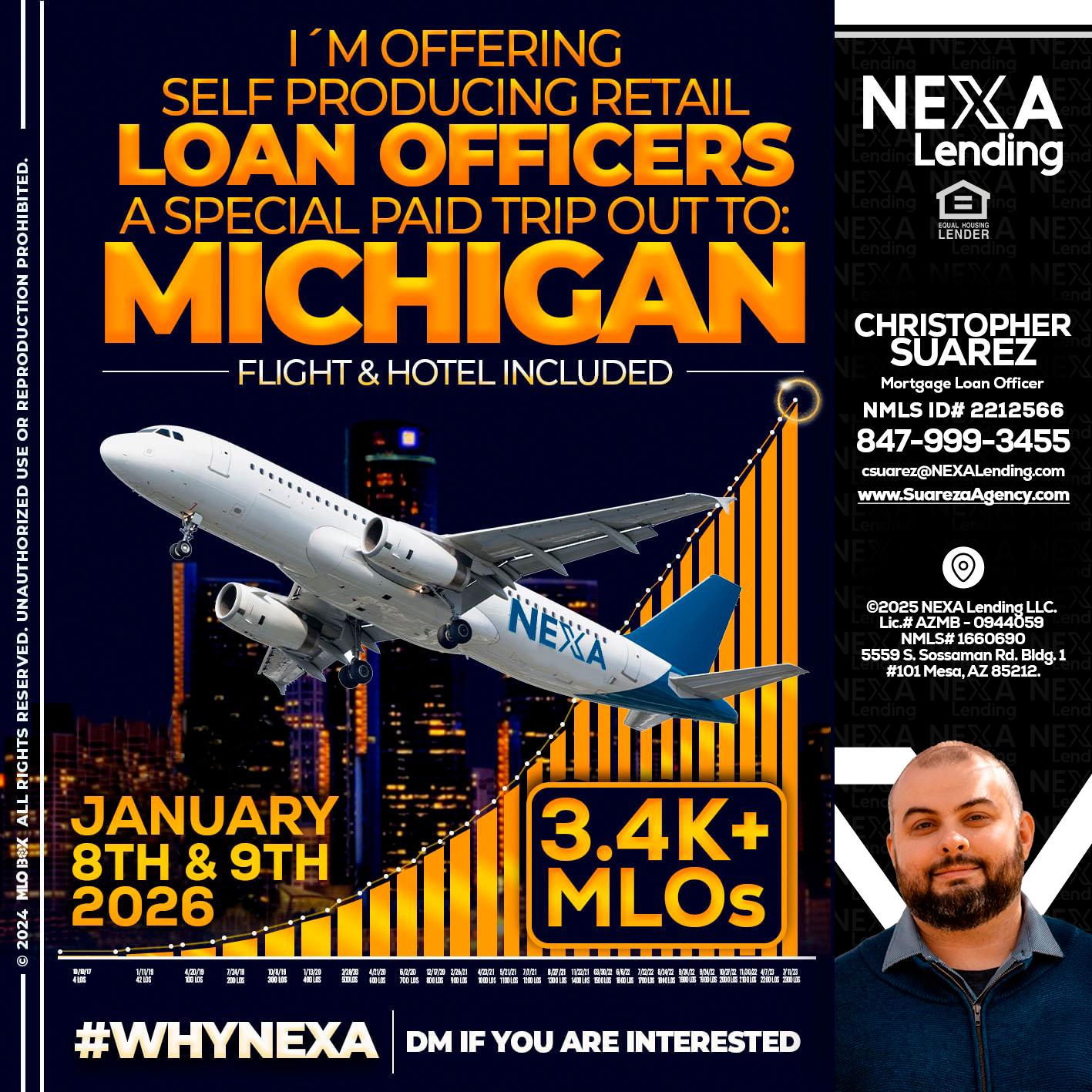 MICHIGAN TRIP - Christopher Suarez -Mortgage Loan Officer Coach