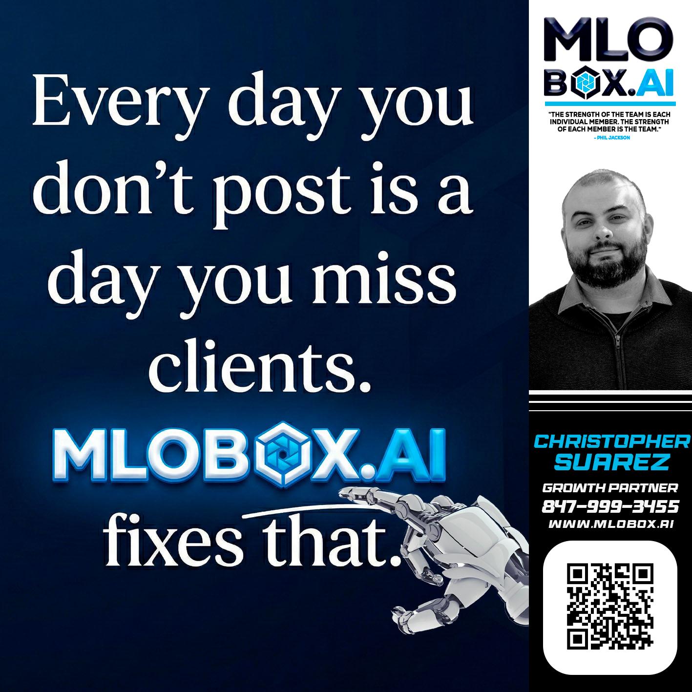 everyday - Christopher Suarez -Mortgage Loan Officer Coach