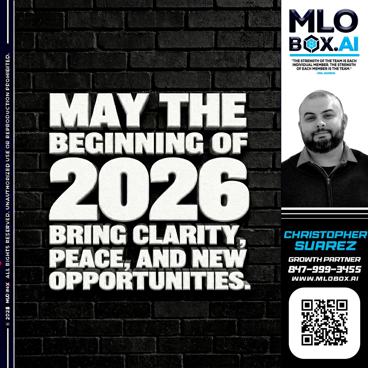 MAY THE 2026 - Christopher Suarez -Mortgage Loan Officer Coach