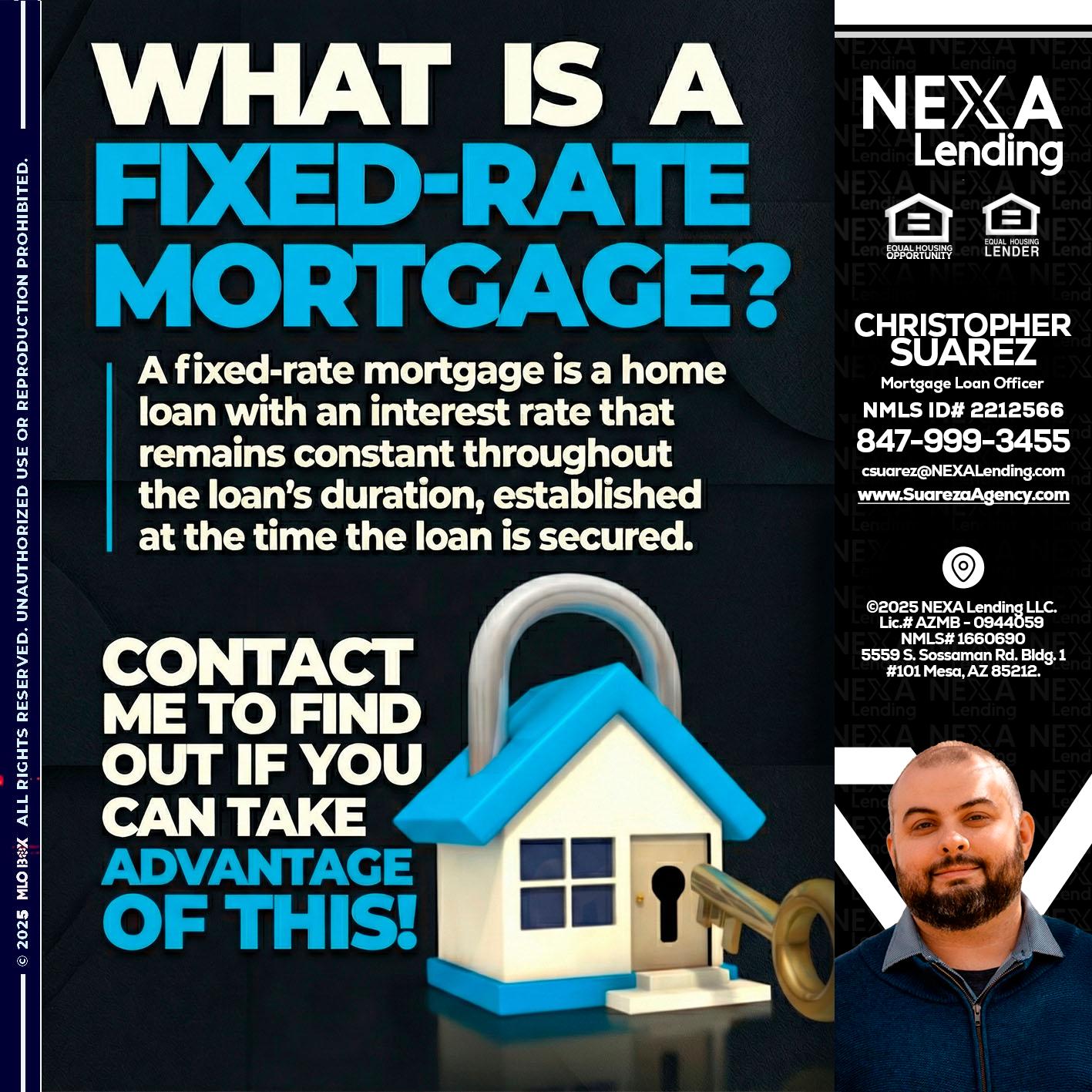 WHAT IS  A FIXED - Christopher Suarez -Mortgage Loan Officer Coach