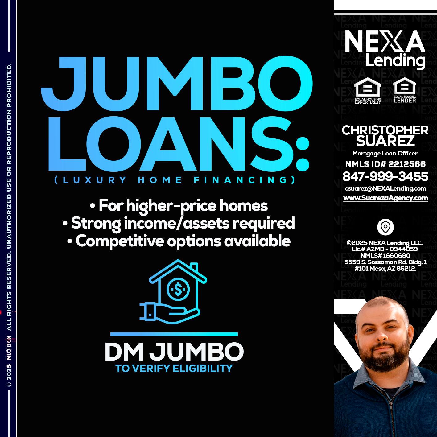 JUMBO LOANS - Christopher Suarez -Mortgage Loan Officer Coach