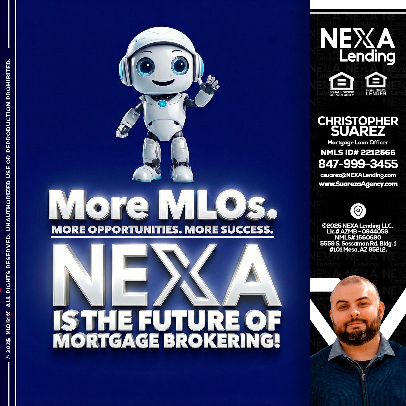 MORE MLOs - Christopher Suarez -Mortgage Loan Officer Coach