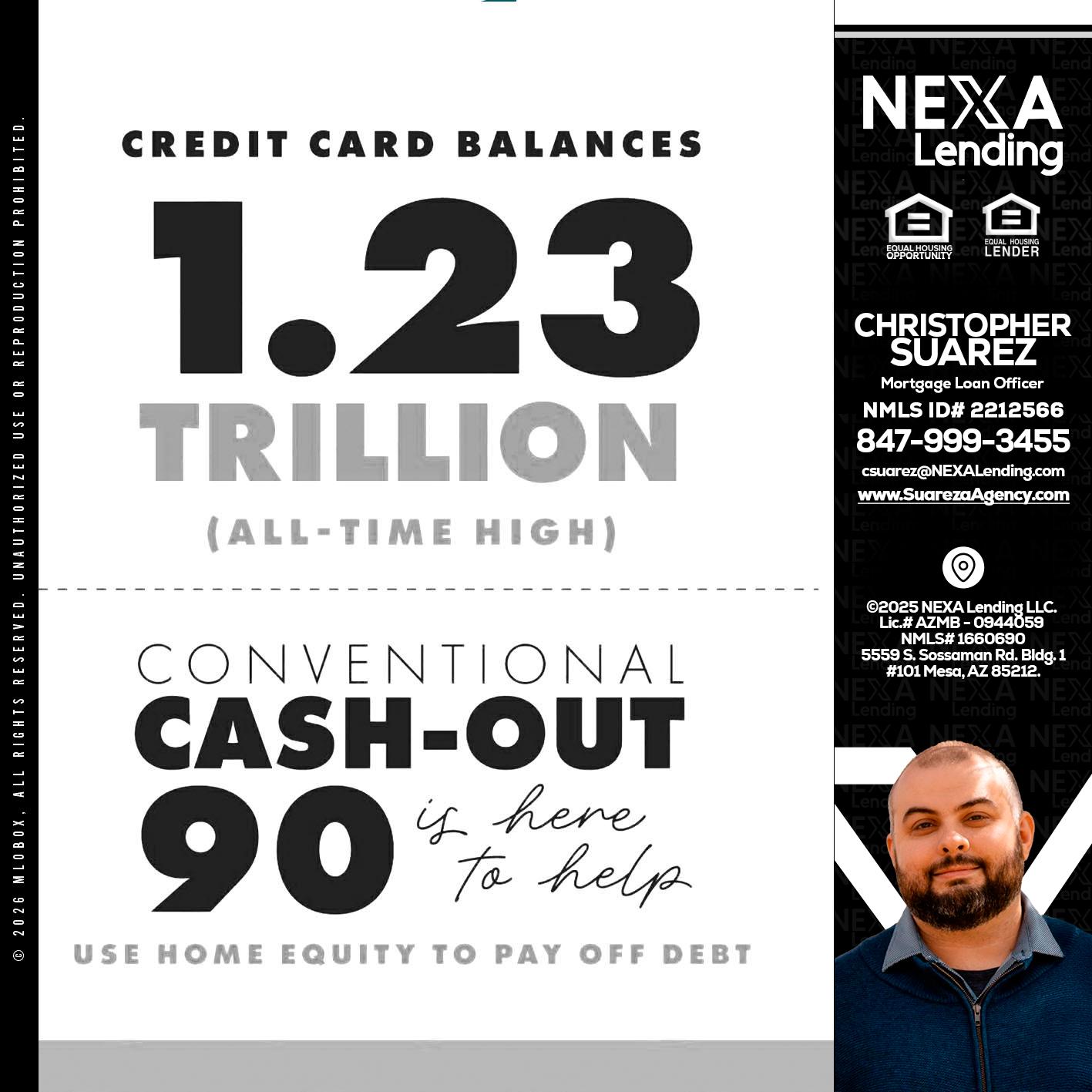 CREDIT CARD BALANCE - Christopher Suarez -Mortgage Loan Officer Coach
