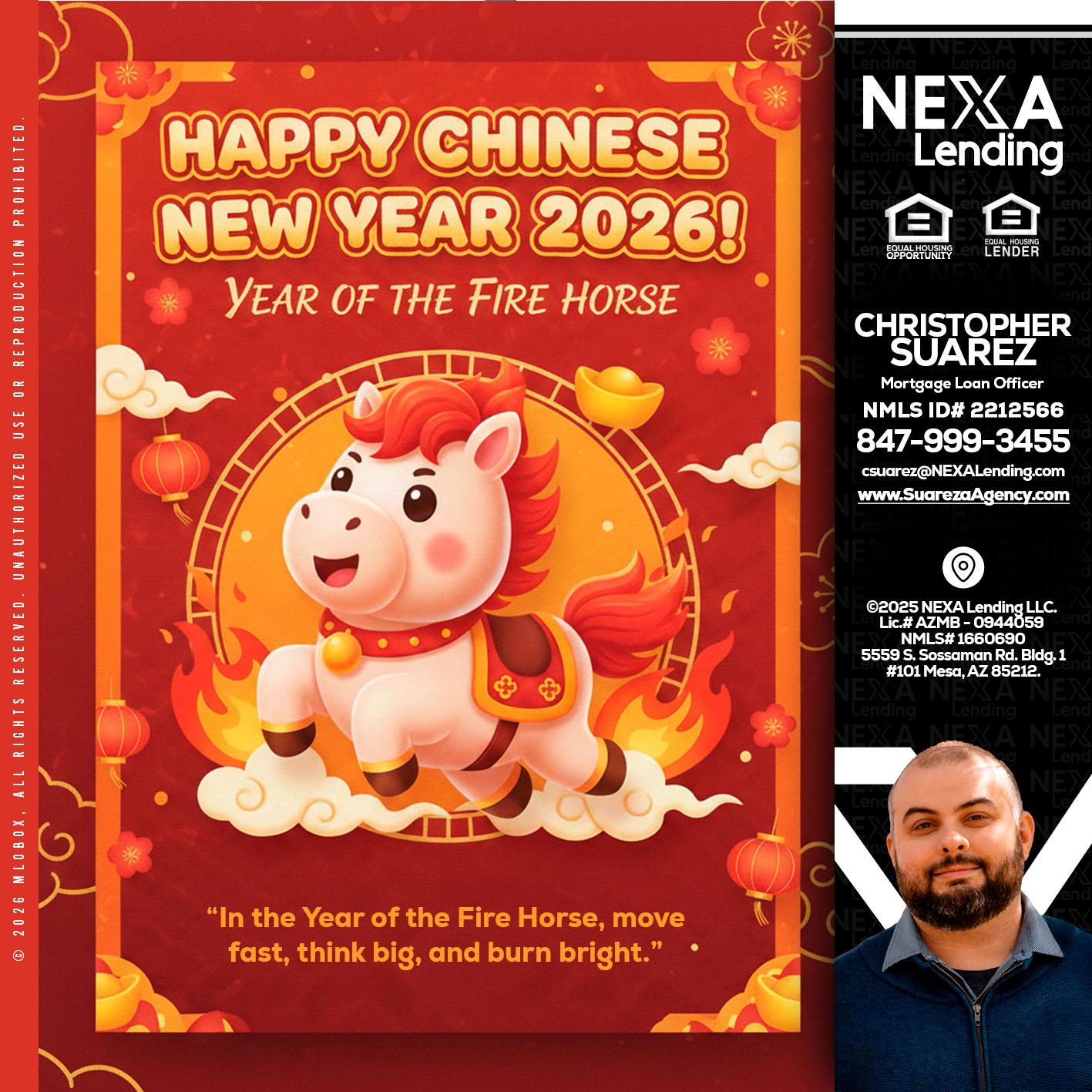 happy Chinese new year - Christopher Suarez -Mortgage Loan Officer Coach