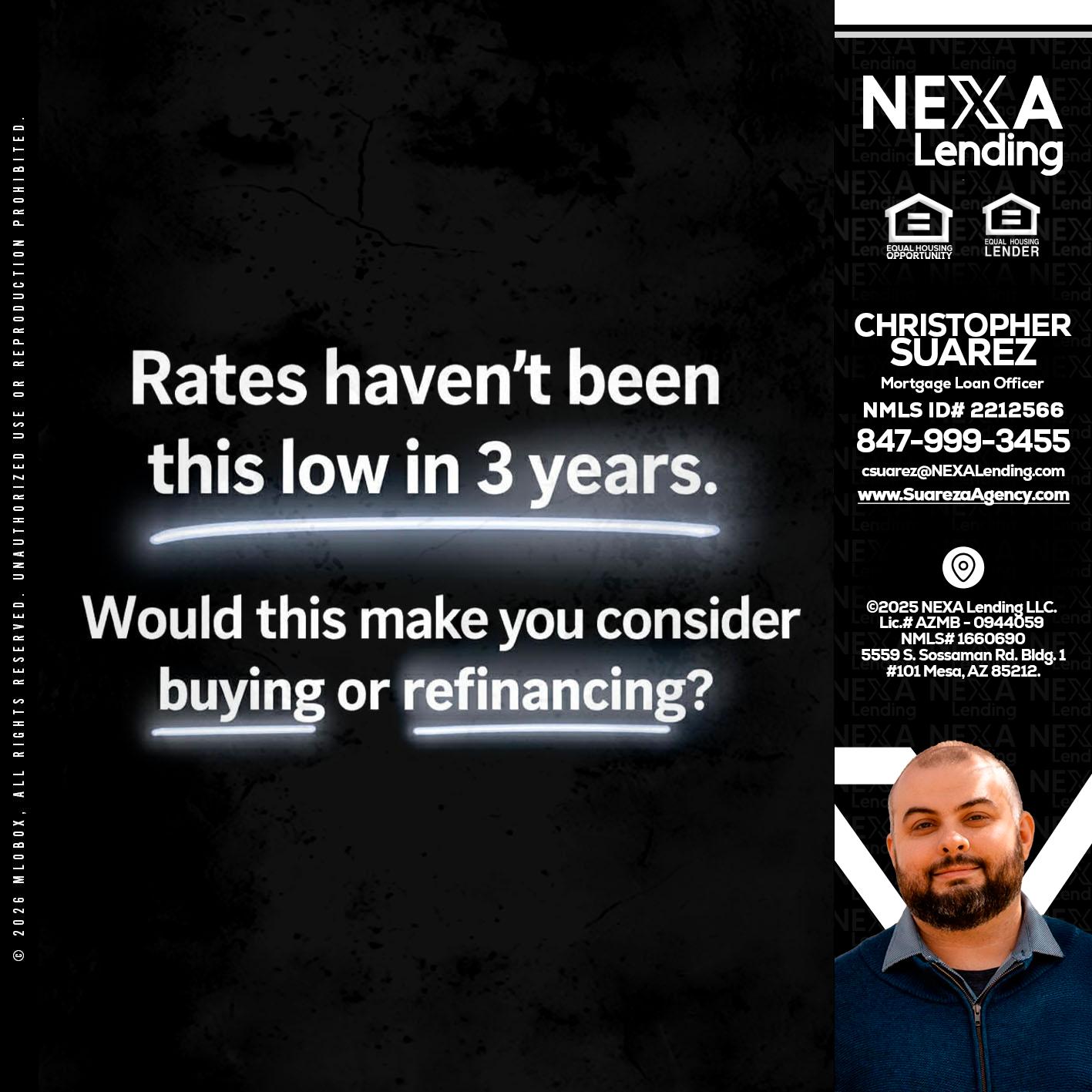 RATES HAVEN'T - Christopher Suarez -Mortgage Loan Officer Coach