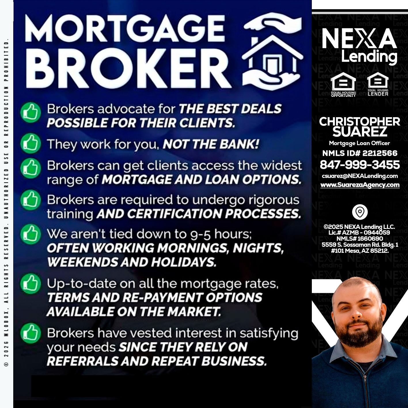 MORTGAGE BROKER - Christopher Suarez -Mortgage Loan Officer Coach