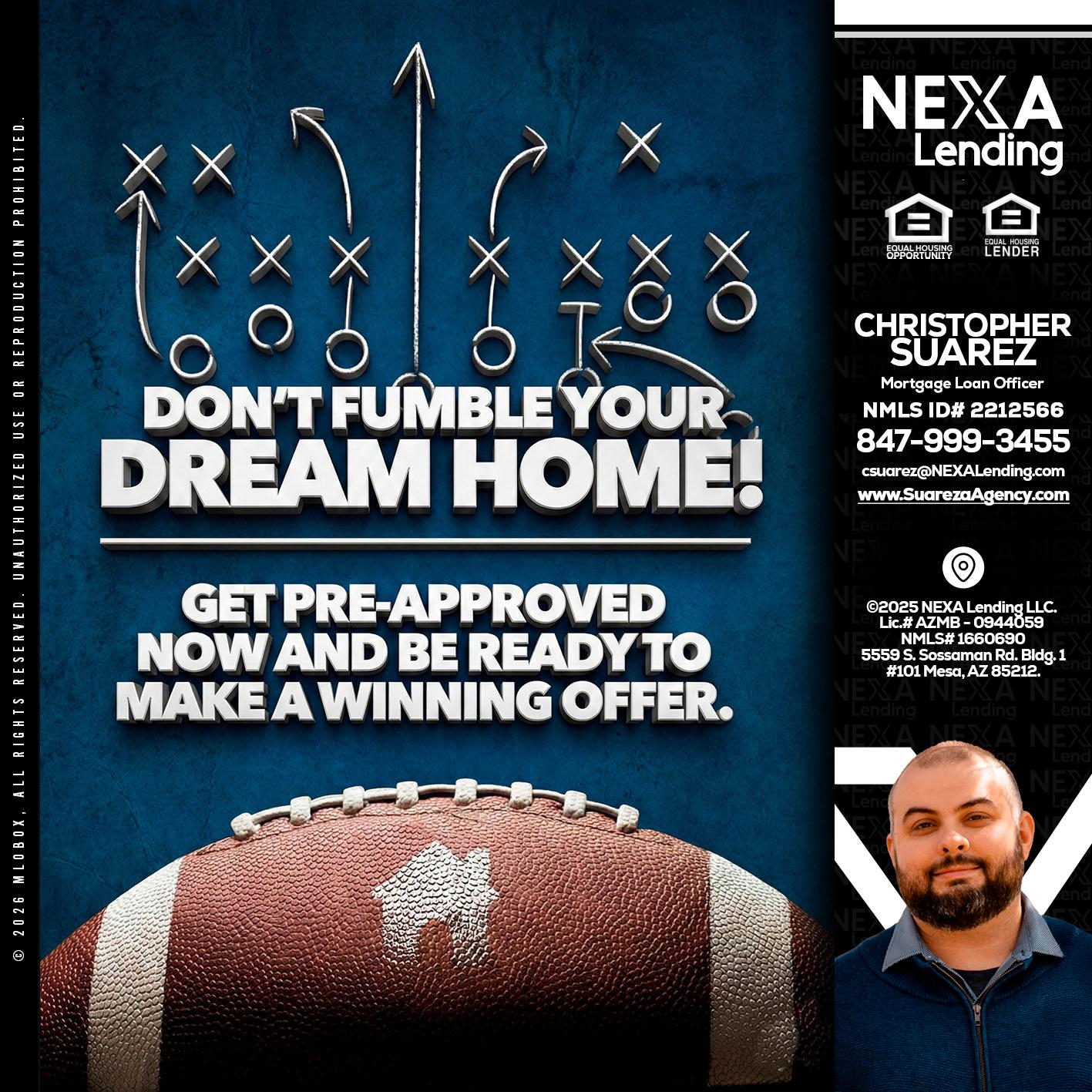 dont fumble - Christopher Suarez -Mortgage Loan Officer Coach