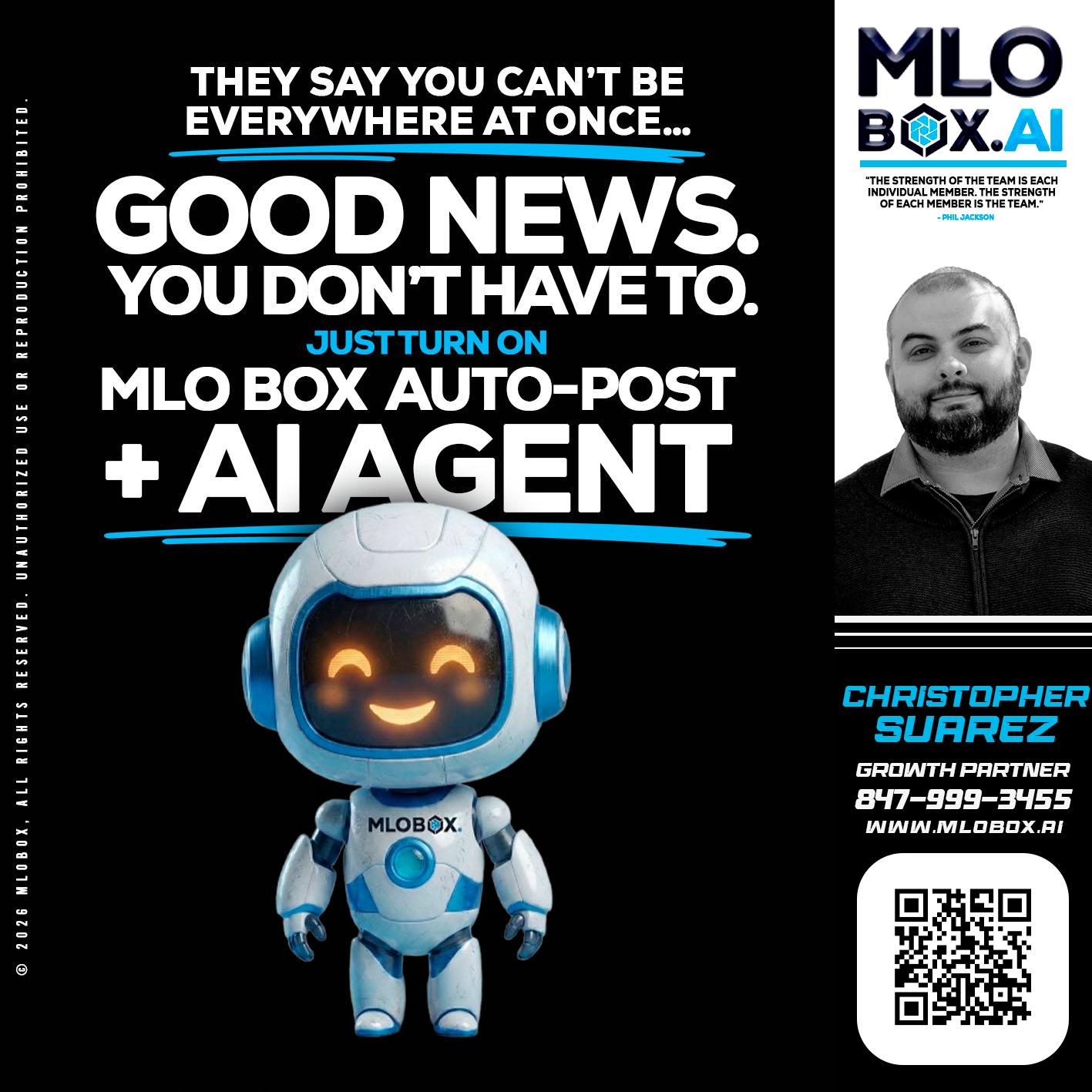 GOOD NEWS - Christopher Suarez -Mortgage Loan Officer Coach