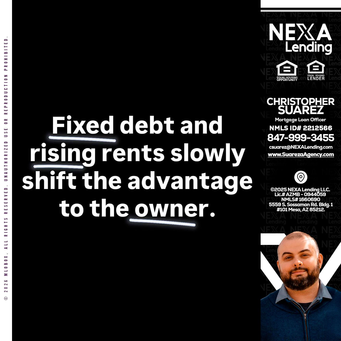 FIXED DEBT - Christopher Suarez -Mortgage Loan Officer Coach