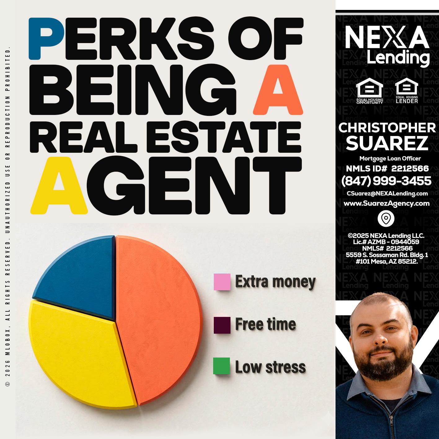 PERKS OF BEING - Christopher Suarez -Mortgage Loan Officer Coach