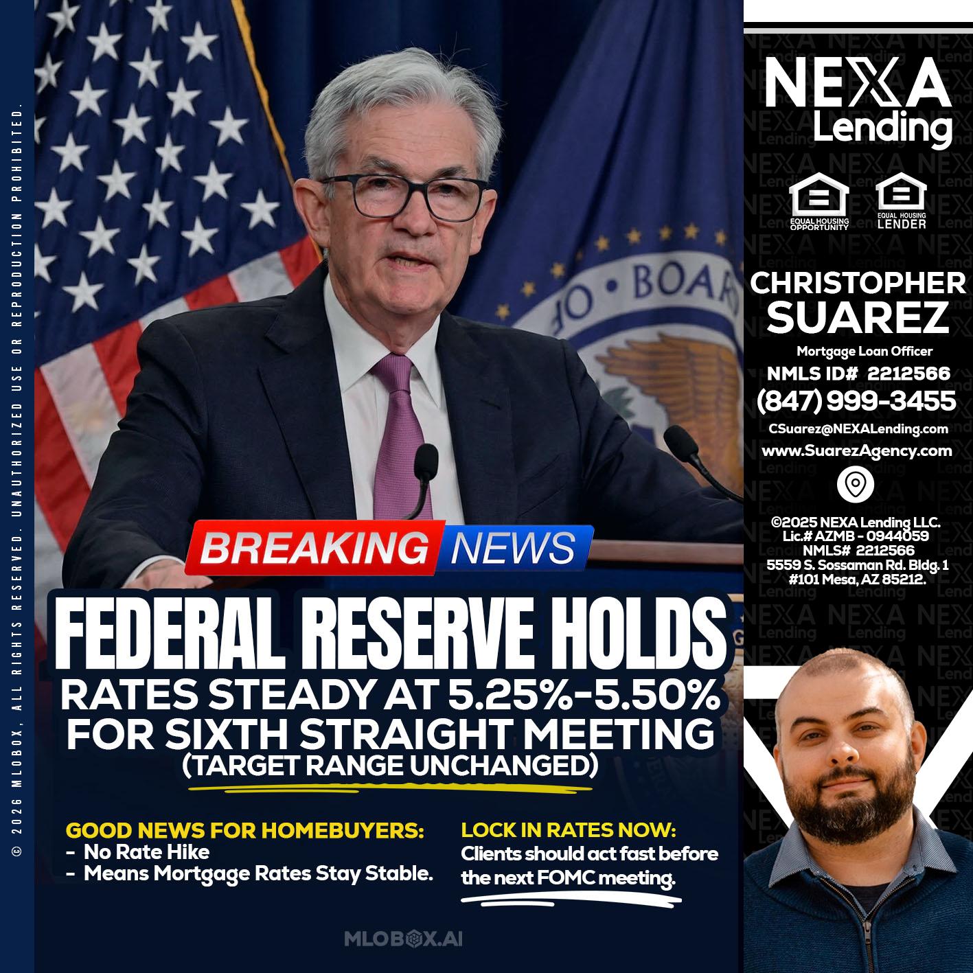 federal reserve - Christopher Suarez -Mortgage Loan Officer Coach