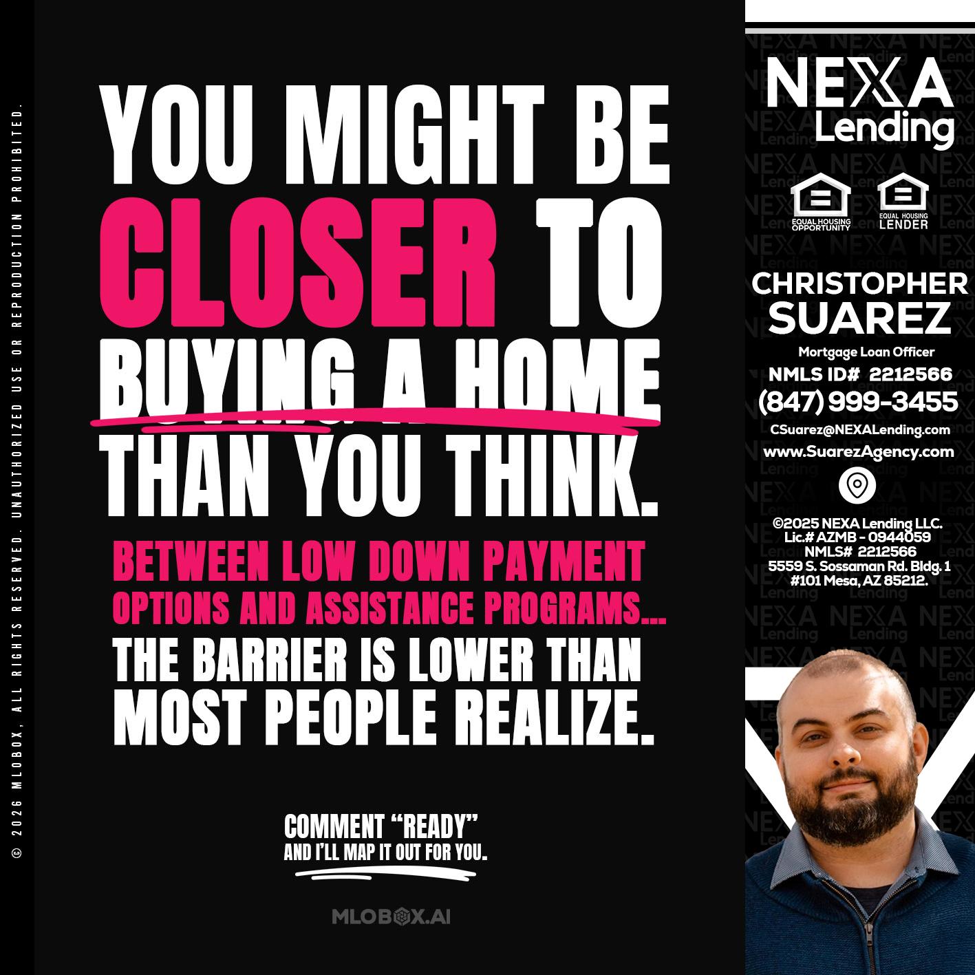 YOU MIGHT BE - Christopher Suarez -Mortgage Loan Officer Coach