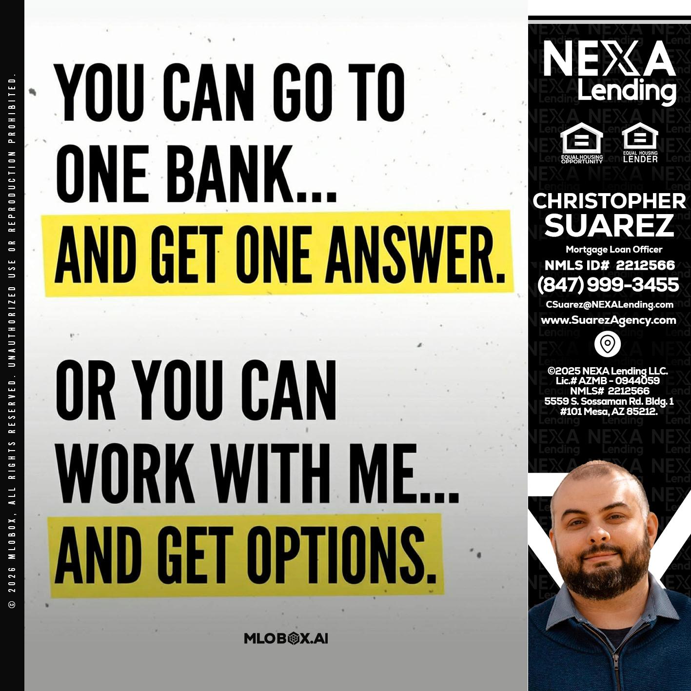 YOU CAN GO TO - Christopher Suarez -Mortgage Loan Officer Coach