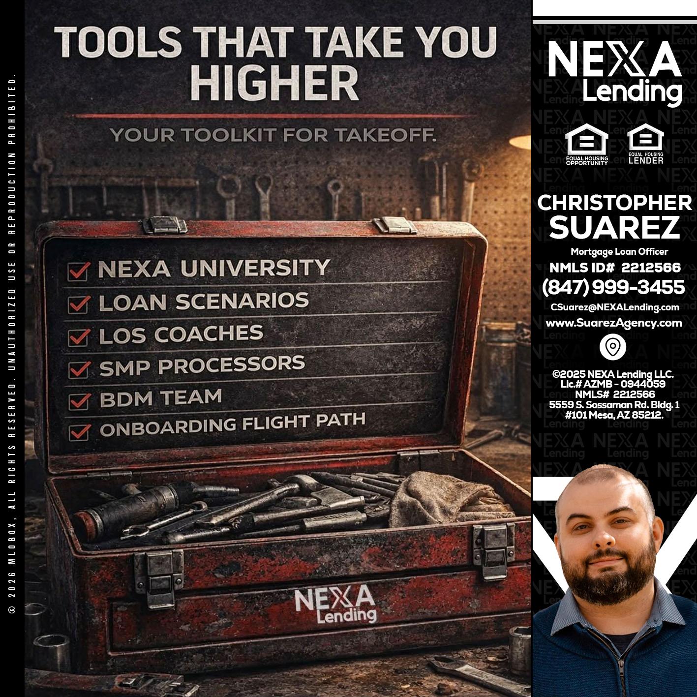 TOOLS THAT - Christopher Suarez -Mortgage Loan Officer Coach