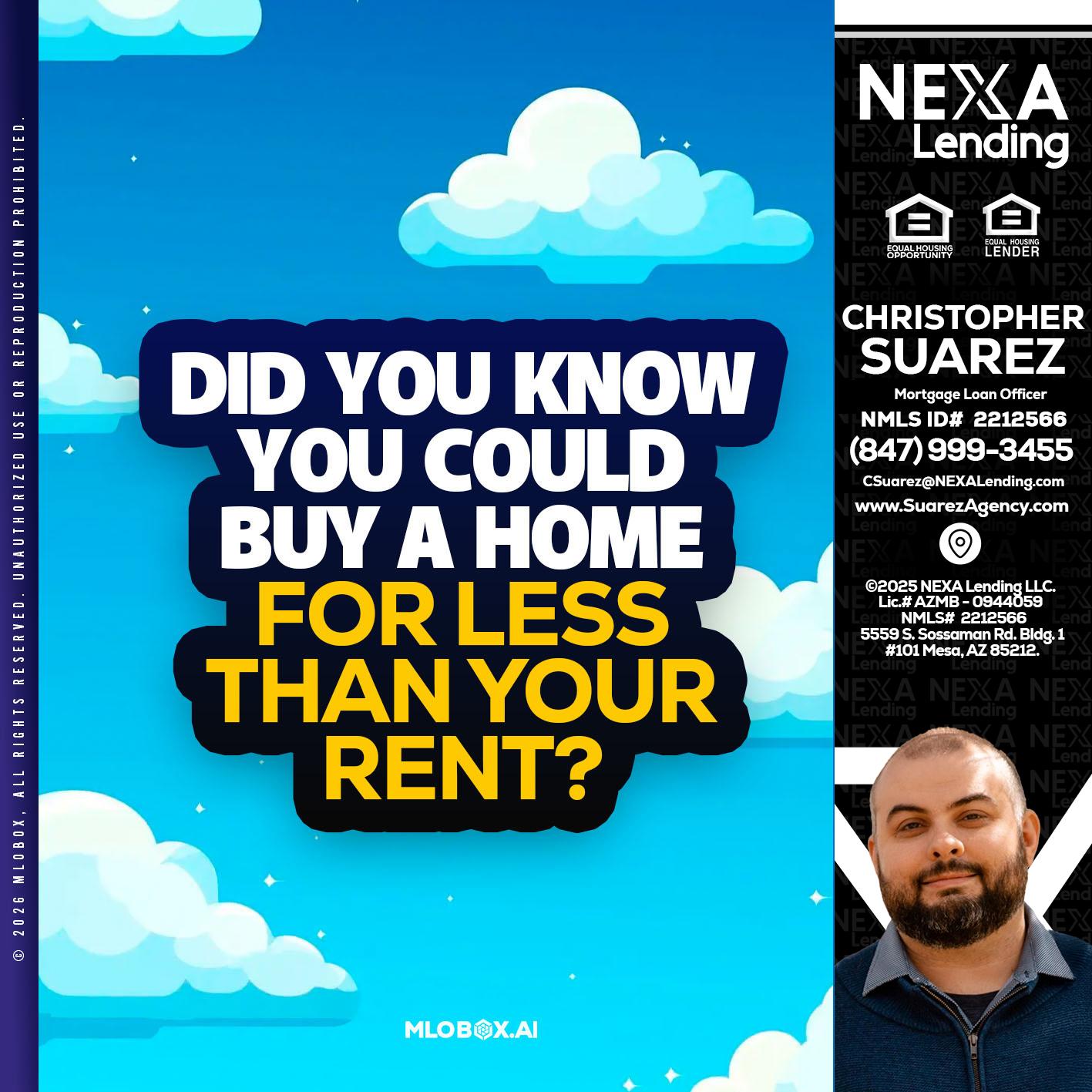DID YOU KNOW - Christopher Suarez -Mortgage Loan Officer Coach