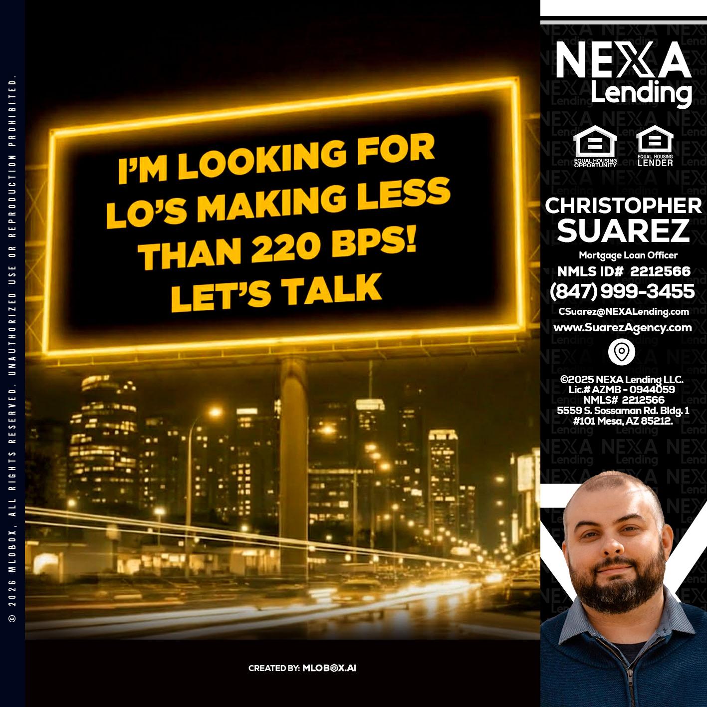 Looking for MLOs - Christopher Suarez -Mortgage Loan Officer Coach