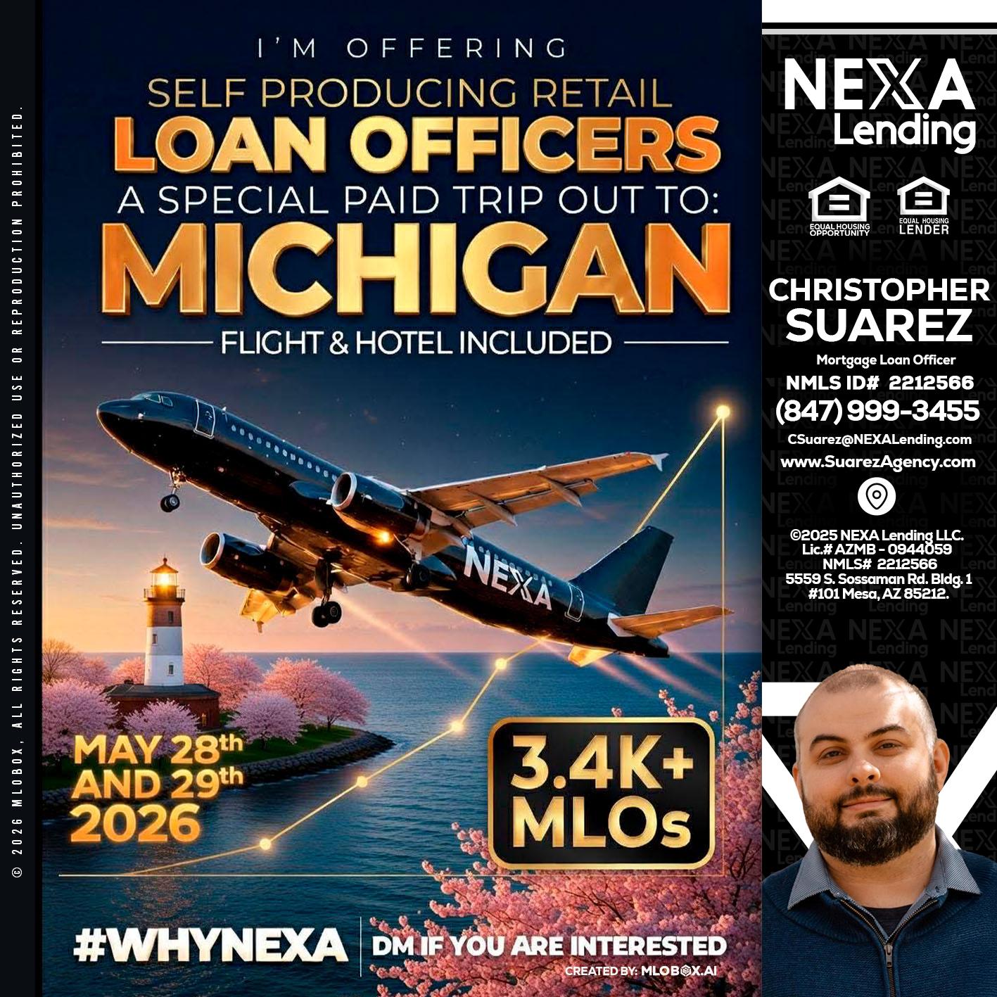 MICHIGAN TRIP - Christopher Suarez -Mortgage Loan Officer Coach
