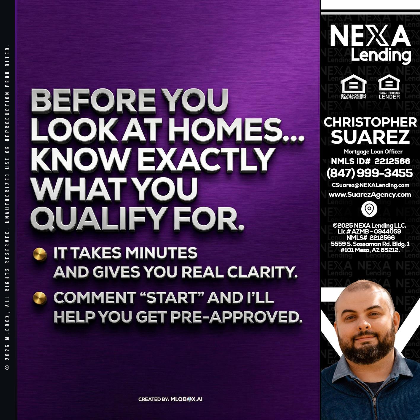 BEFORE YOU - Christopher Suarez -Mortgage Loan Officer Coach