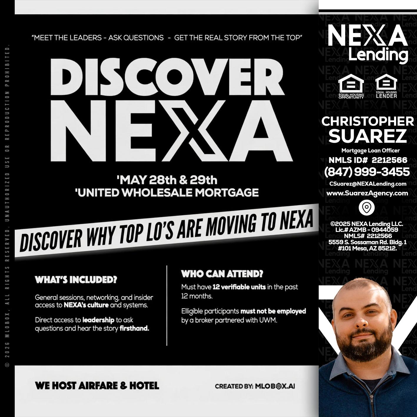 DISCOVER NEXA - Christopher Suarez -Mortgage Loan Officer Coach