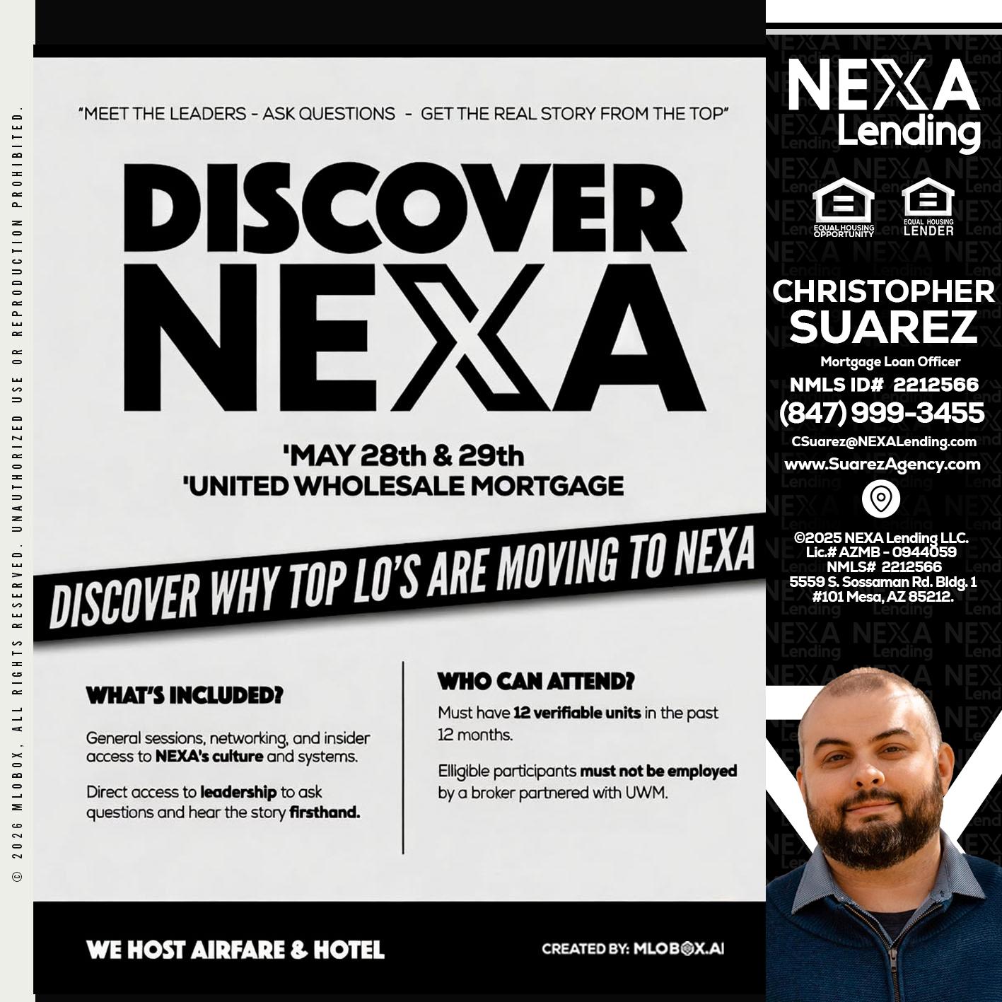 DISCOVER NEXA - Christopher Suarez -Mortgage Loan Officer Coach