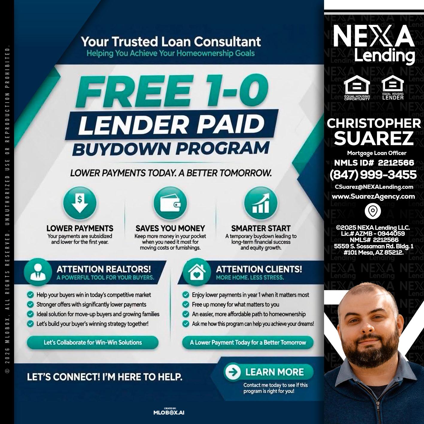FREE 1-0 - Christopher Suarez -Mortgage Loan Officer Coach