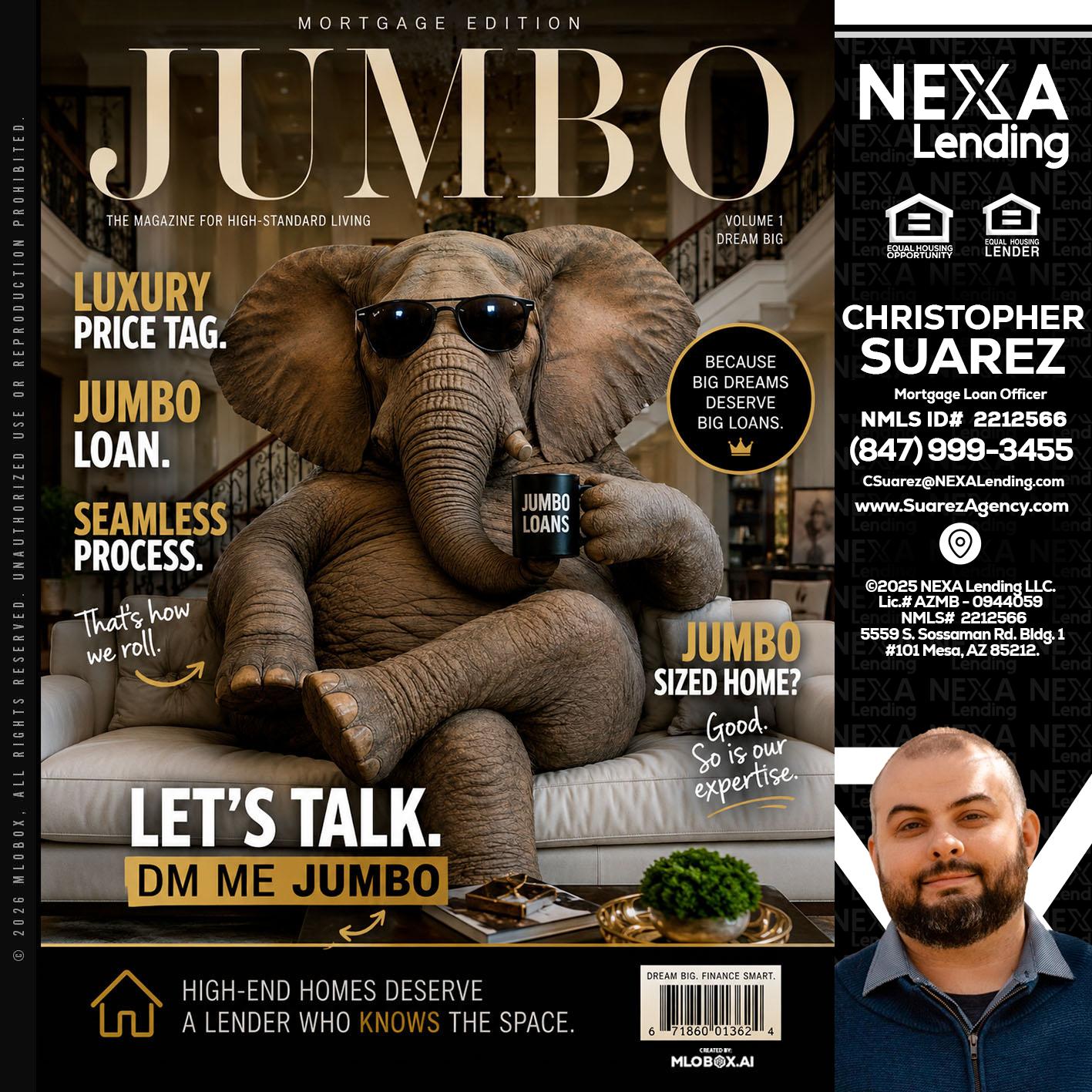 JUMBO LOANS - Christopher Suarez -Mortgage Loan Officer Coach