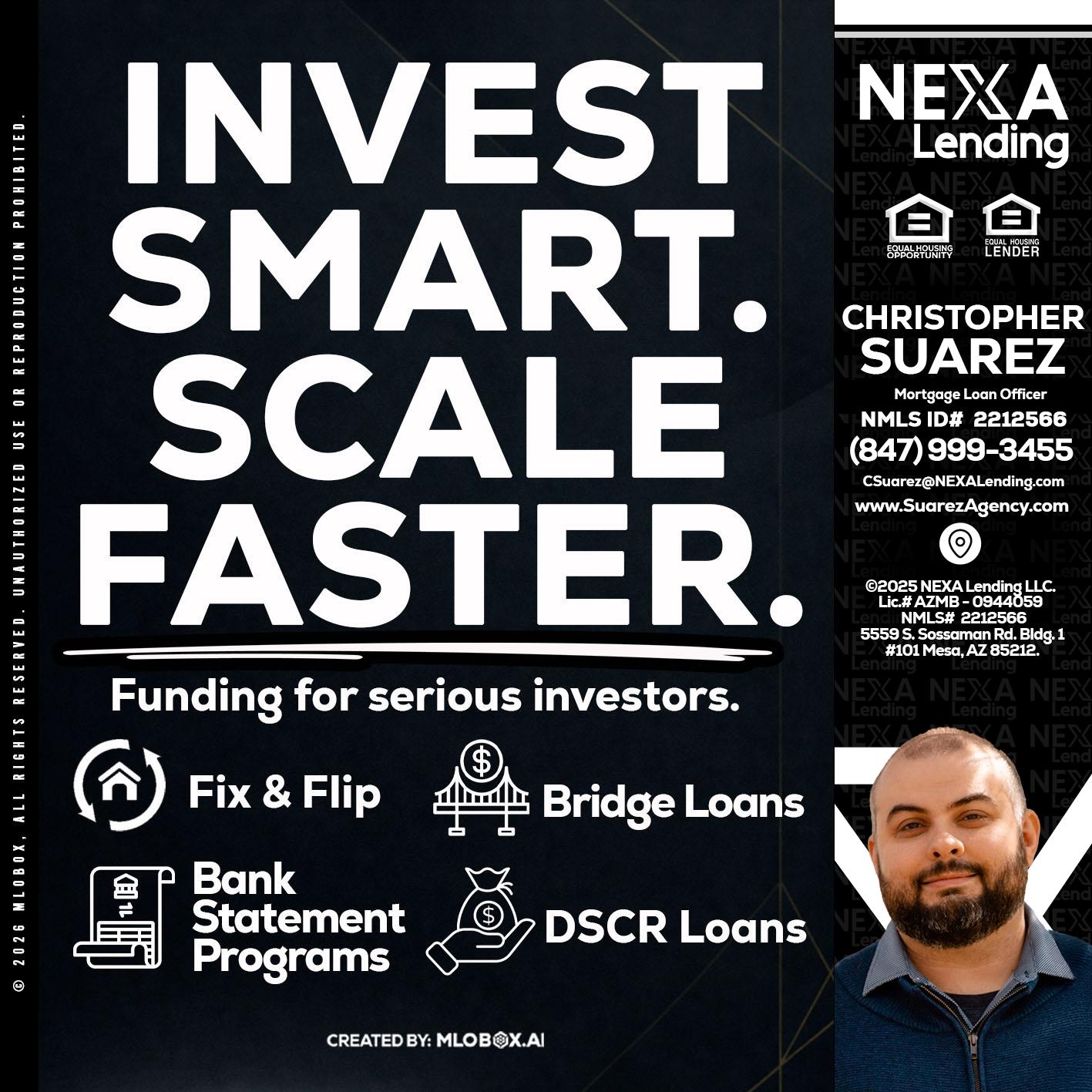 INVEST SMART - Christopher Suarez -Mortgage Loan Officer Coach