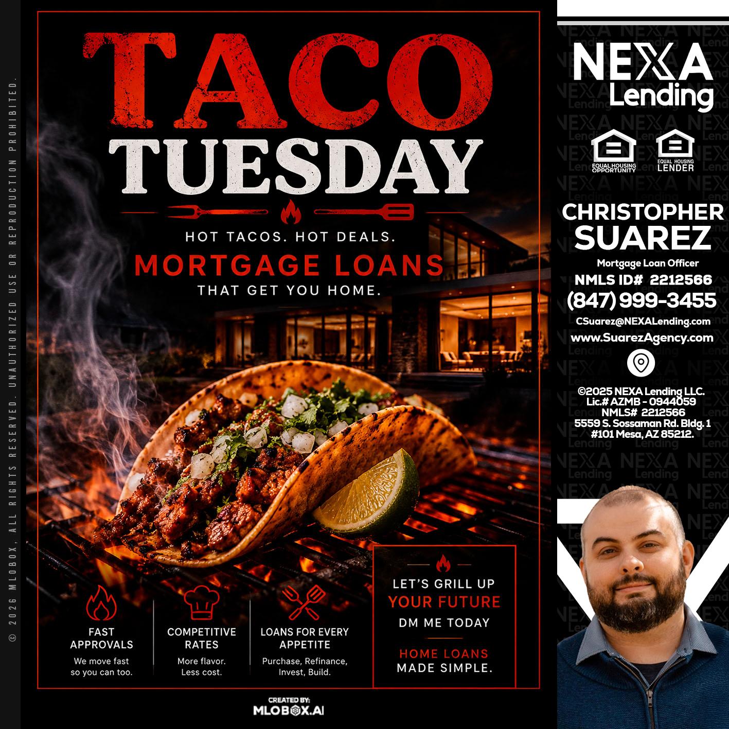 TACO TUESDAY - Christopher Suarez -Mortgage Loan Officer Coach