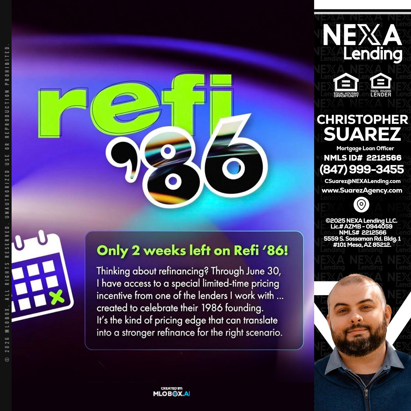 REFI 86 - Christopher Suarez -Mortgage Loan Officer Coach