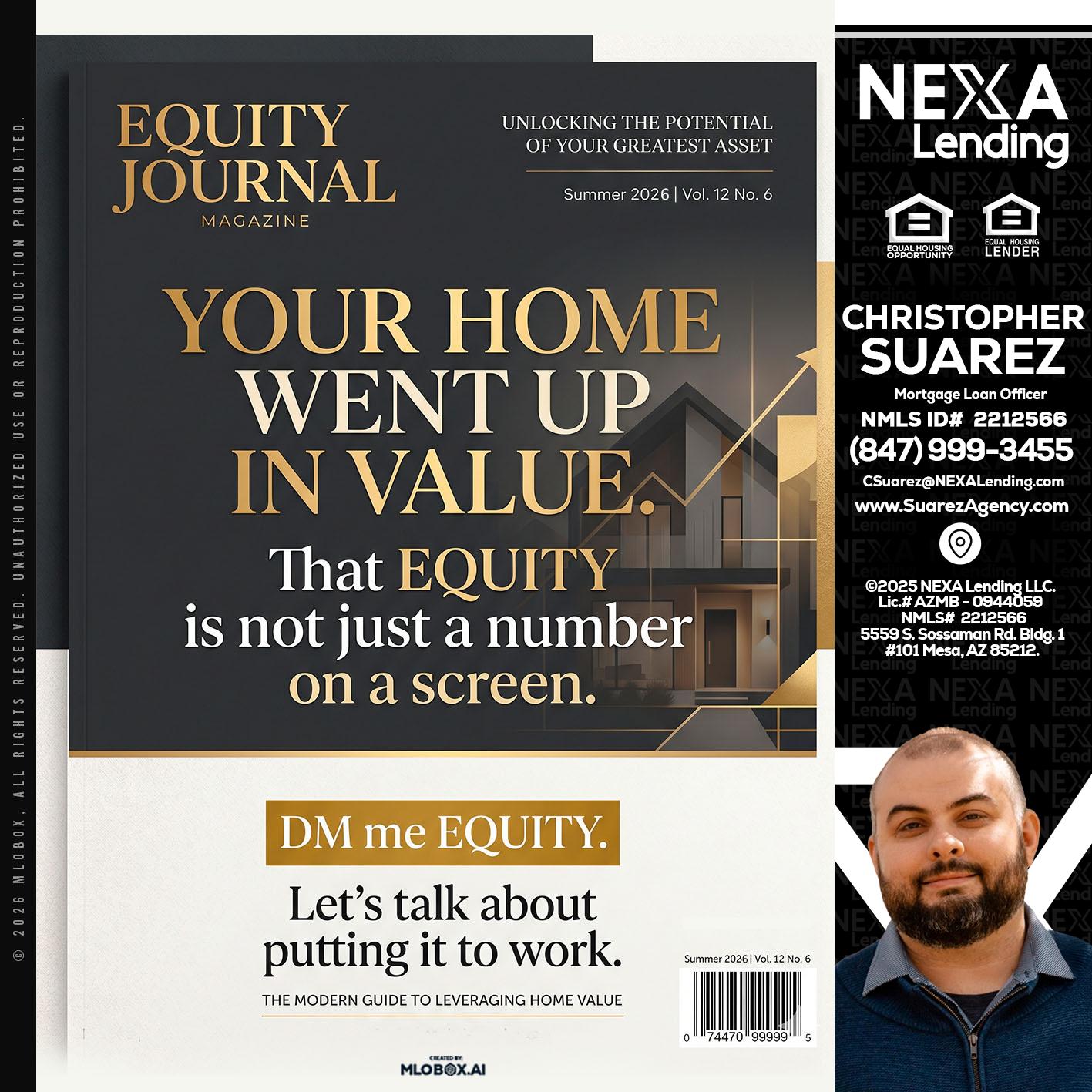 YOUR HOME - Christopher Suarez -Mortgage Loan Officer Coach