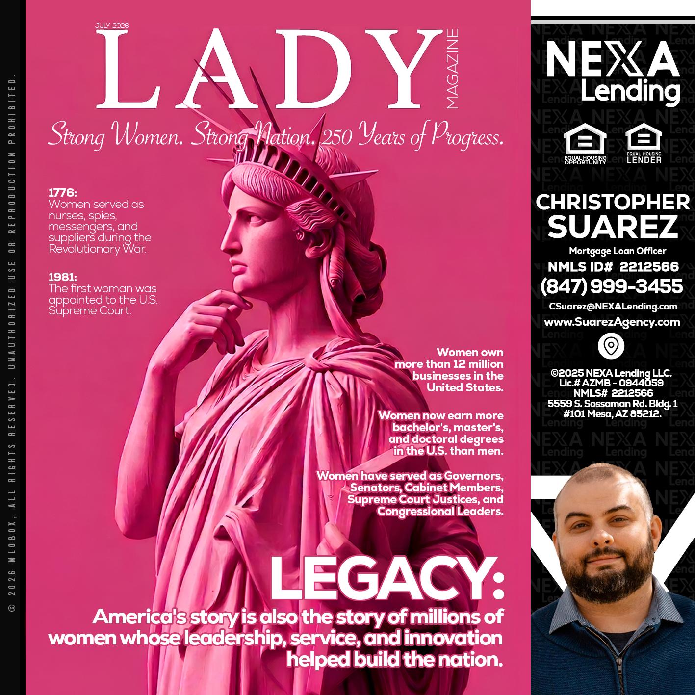 LADY LIBERTY! - Christopher Suarez -Mortgage Loan Officer Coach