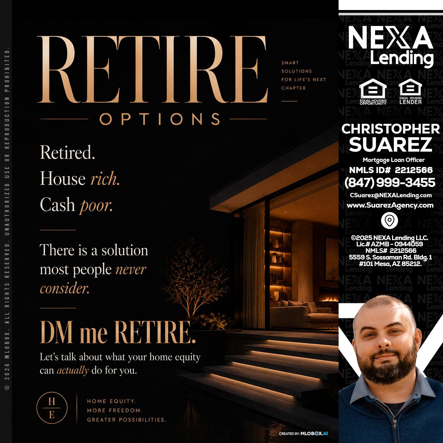 RETIRE LOANS - Christopher Suarez -Mortgage Loan Officer Coach