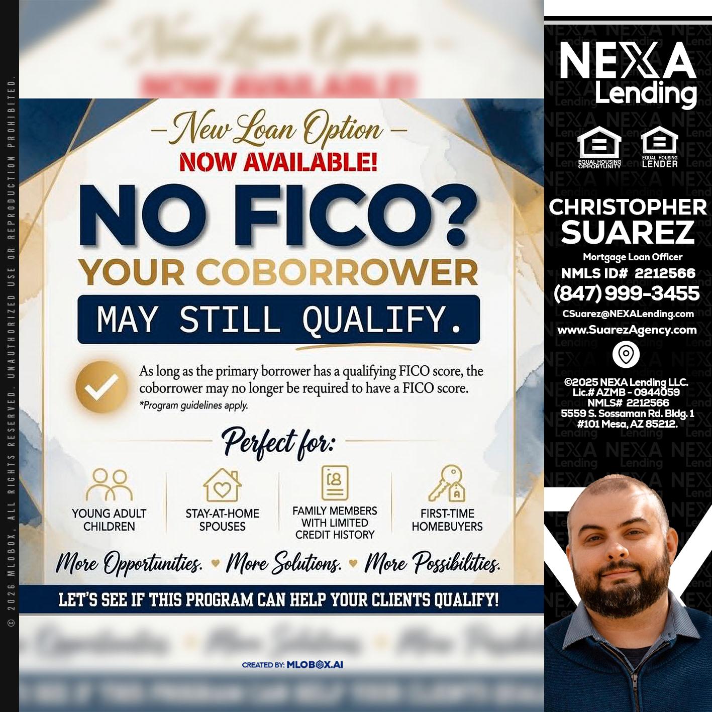 NO FICO? - Christopher Suarez -Mortgage Loan Officer Coach