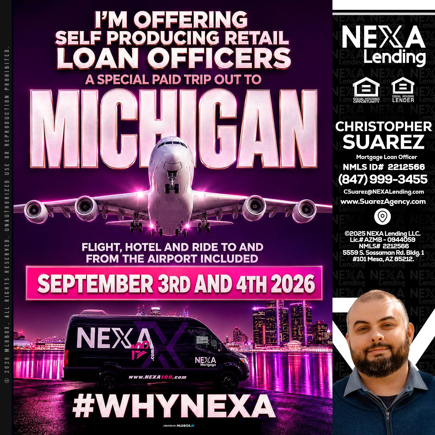 MICHIGAN TRIP - Christopher Suarez -Mortgage Loan Officer Coach