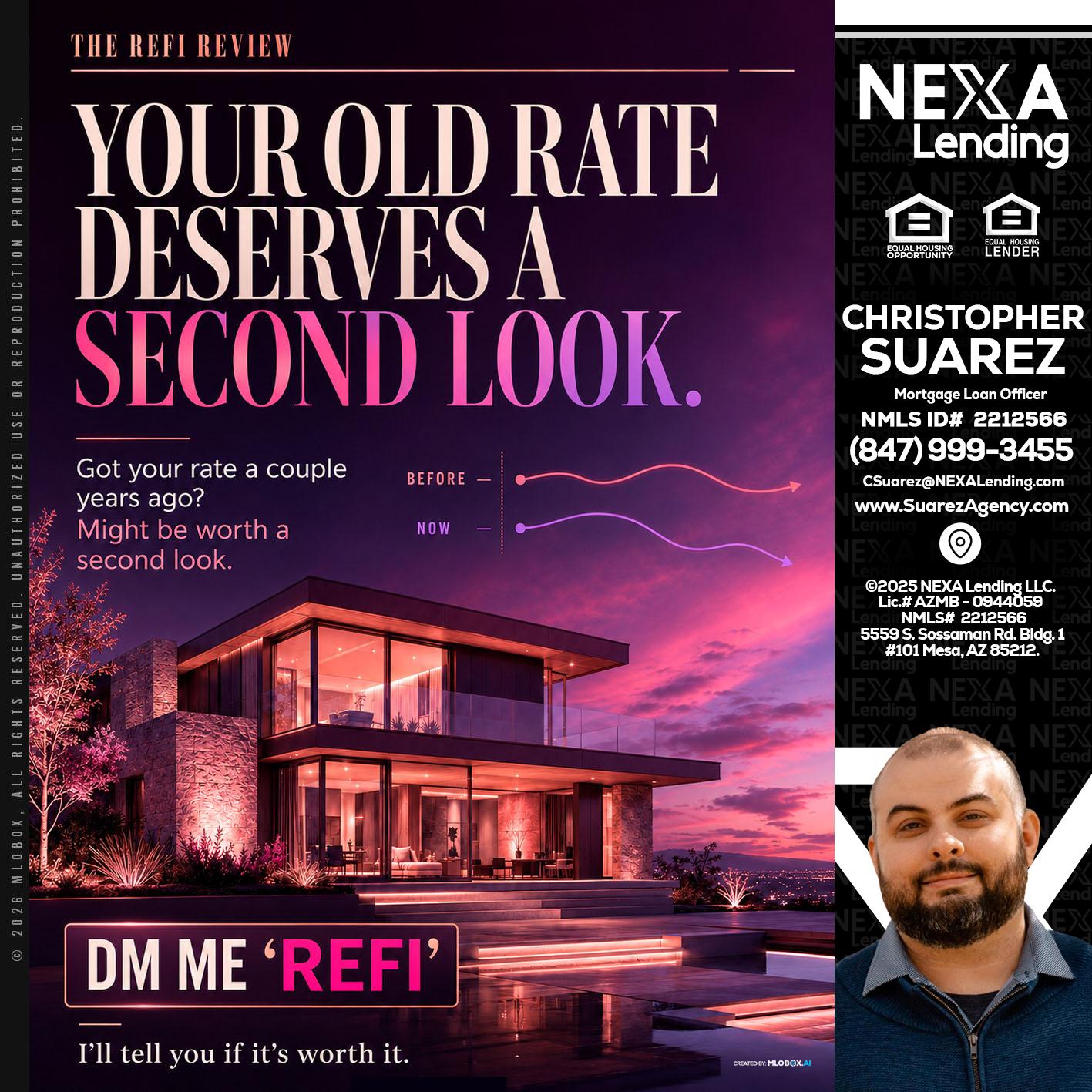 YOUR OLD - Christopher Suarez -Mortgage Loan Officer Coach