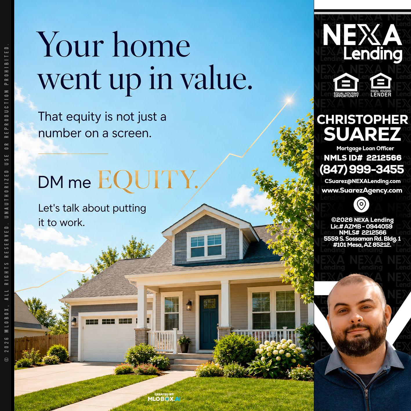 YOUR HOME - Christopher Suarez -Mortgage Loan Officer Coach