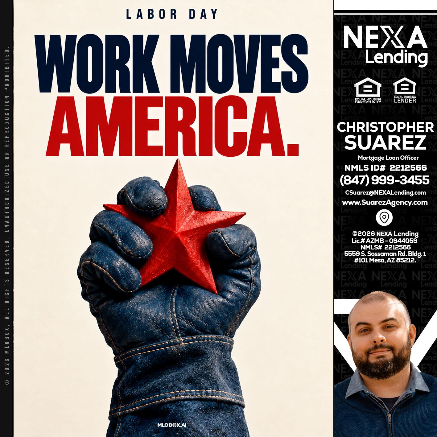WORKS MOVES AMERICA - Christopher Suarez -Mortgage Loan Officer Coach