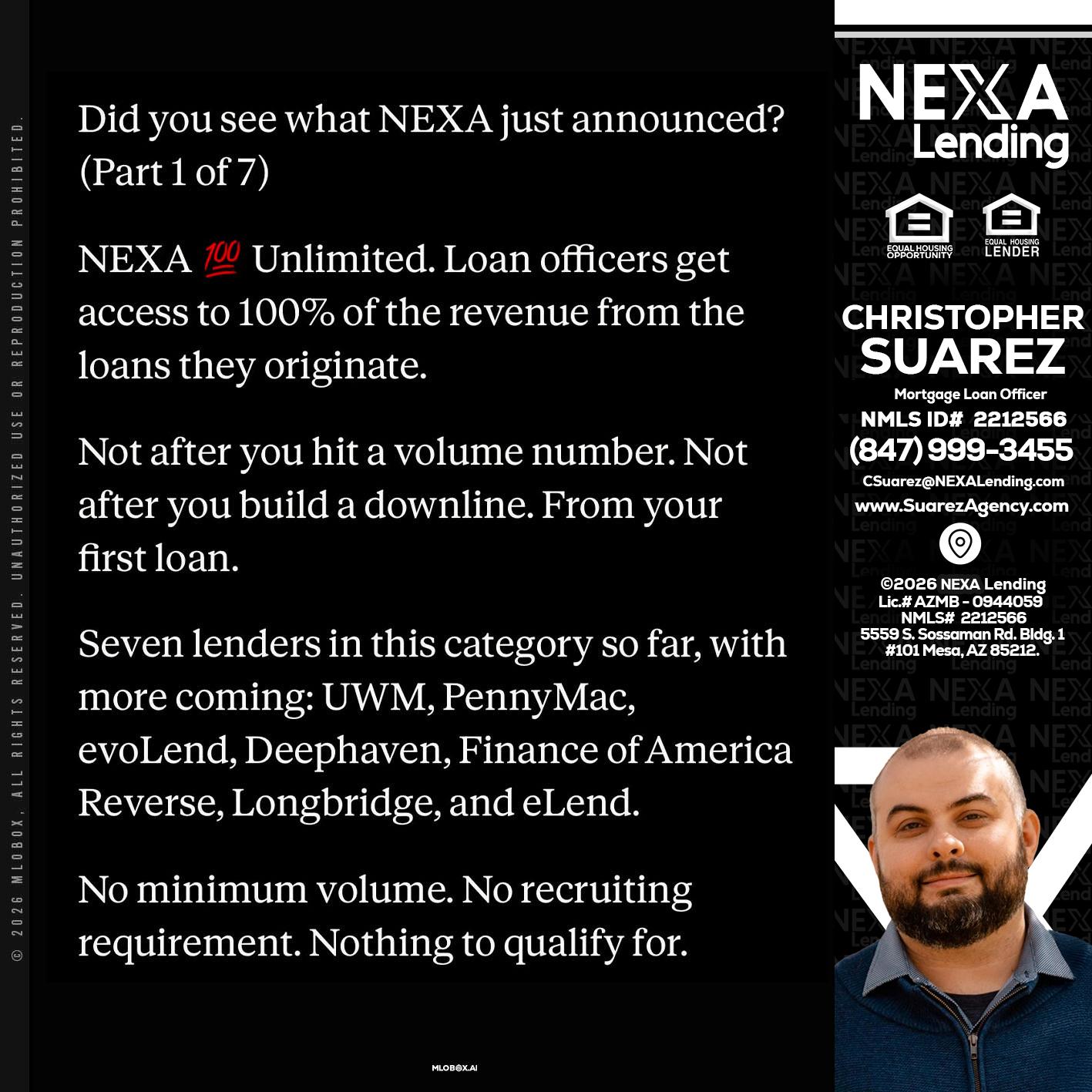 DID YOU KNOW - Christopher Suarez -Mortgage Loan Officer Coach